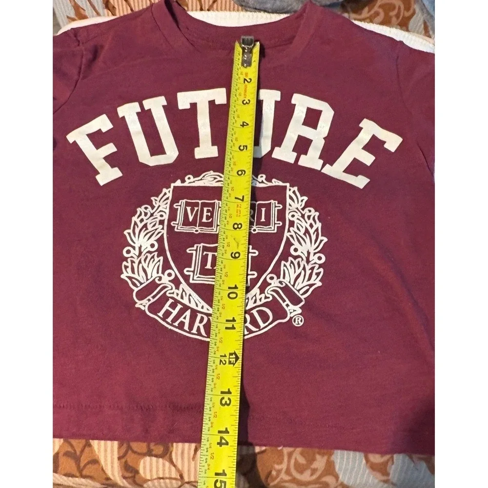 Harvard T Shirt Kids S (6-7) Gap‎ Maroon Future Harvard Tee Short Sleeve